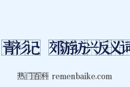 青衫记·郊游访兴反义词是什么意思的图片